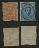 Italy 1879 King Umberto I 20C 25C Mi.39-40 MH part OG AM.448, Nestampilat