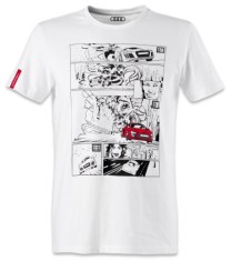 Tricou Barbati Oe Audi R8 Alb / Negru / Rosu Marimea L 3131700104 foto