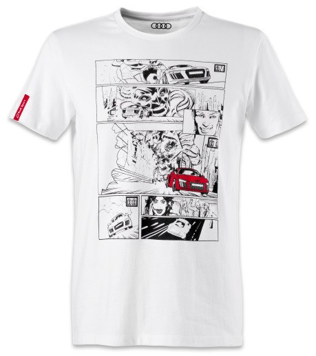 Tricou Barbati Oe Audi R8 Alb / Negru / Rosu Marimea XXL 3131700107