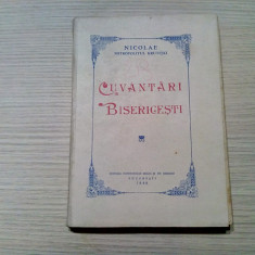 CUVANTARI BISERICESTI Vol. I - Nicolae - Mitropolit Krutitki - 1949, 176 p.