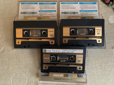 Lot 3 Casete MAXELL XL II Epitaxial CrO2 - Inregistrate o singura data - 11 foto