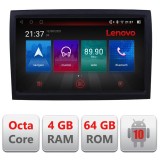 Navigatie Fiat Ducato 2006- E-DUCATO Octa Core cu Android Radio Bluetooth Internet GPS WIFI DSP 4+64GB 4G RESIGILAT CarStore Technology