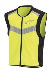 Vesta reflectorizanta Alpinestars Hivis, negru-galben fluo, marime 2XL Cod Produs: MX_NEW 65090142XLAU foto