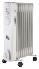 Radiator electric portabil cu ulei 9 elementi 2000W Well Cod EAN: 5948636038491 foto