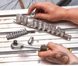Set clichet Stanley 3/8 cu 120 dinti si biti, 22 piese FATMAX