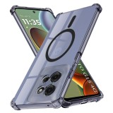 Husa Motorola Moto G15 Asteroid GSM Shockproof Clear Silicone MagSafe, fumuriu