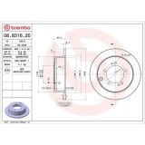 Set disc frana Chrysler Sebring Coupe (Fj) 05.95-09.00, Sebring Sedan (Fj) 01.95-12.00; Mitsubishi Eclipse Cabriolet (D5 A) 05.99-12.05, Eclipse Conv, BREMBO