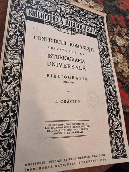 I. Craciun - Contributii Romanesti privitoare la Istoriografia Universala