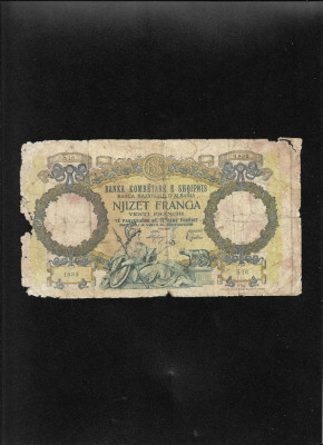 Albania 20 franga franchi 1939 seria1832 uzata foto