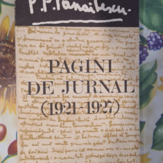 P. P. Panaitescu - Pagini de jurnal 1921-1927