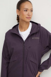 Adidas TERREX jacheta de exterior Xperior culoarea violet, IW3820