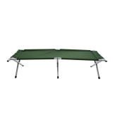 Sezlong camping pliant, structura metalica, 190 x 65 x 42 cm, Verde, General