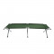 Sezlong camping pliant, structura metalica, 190 x 65 x 42 cm, Verde