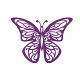 Sticker decorativ Fluture, Mov Tanzanite, 60 cm, 1149ST-10