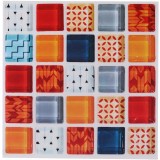 Set 19 Stickere Decorative pentru Perete sau Faianta, 10 x 10 cm, 0.19 m&sup2; 10 cm 10 cm Multicolor 19 x Sticker decorativ