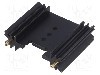Radiator extrudat, aluminiu, 38.1mm x 45mm, neagra, FISCHER ELEKTRONIK - SK409/38,1/STS