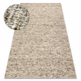 Covor bej, sand NEPAL 2100 - din lana, fata-verso, naturala, 200x300 cm