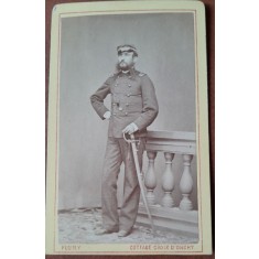 Fotografie tip CDV, militar 1877