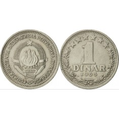 Iugoslavia 1965 - 1 dinar, circulata