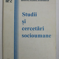 STUDII SI CERCETARI SOCIOUMANE , NR . 2 , INSTITUTUL NATIONAL DE CERCETARE , 1997