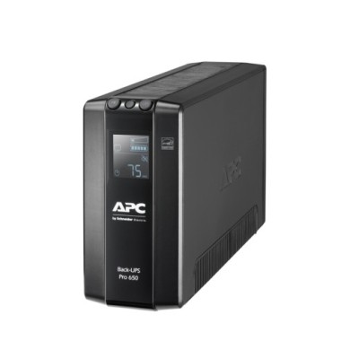 UPS APC &amp;quot;Back-UPS&amp;quot;, Line int., mini Tower, AVR, IEC x 6, display LCD, back-up 11 - 20 min. &amp;quot;BR650MI&amp;quot; (timbru verde 11 lei) foto