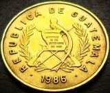 Moneda exotica 1 CENTAVO - GUATEMALA, anul 1986 * cod 2537