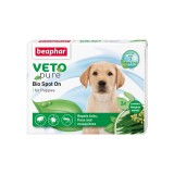 PIPETA ANTIPARAZITARA PENTRU CATELUSI BEAPHAR VETOPURE BIO SPOT ON 3PIP CUT
