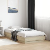 Cumpara ieftin Cadru pat fără saltea, stejar sonoma 75x190 cm lemn prelucrat
