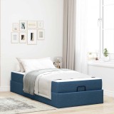 Cumpara ieftin Cadru de pat albastru 100 x 200 cm țesătură