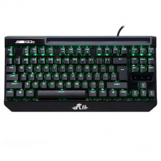 Tastatura Gaming Rii tek Mecanica Iluminata USB Suport telefon K63C Rii Black foto