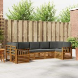 Cumpara ieftin Set de canapele de exterior 7 buc. 7-Locuri Natural si Antracit
