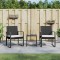 Gossi set mobilier de gradina cu perne, 3 piese, negru, pp ratan