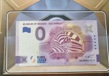 Bancnota suvenir de 0 euro Rom&acirc;nia: Muzeul simțurilor din București, 2023