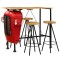 vidaXL Set bar 5 piese, lemn masiv de mango, 120x60x107 cm 246241