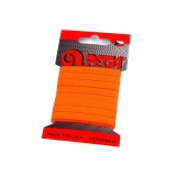 Elastic simplu plat, latime 6.6 mm, lungime 5 m, Portocaliu neon, Crisalida