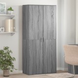 VidaXL Pantofar, gri sonoma, 80x39x178 cm, lemn prelucrat