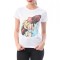 G296-2 Tricou cu maneca scurta si imprimeu tip surf
