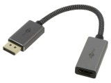 Cablu Goobay DisplayPort 1.2 la HDMI 100mm - Cod 75272