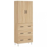 Cumpara ieftin Dulap inalt, stejar sonoma, 69,5x34x180 cm, lemn compozit