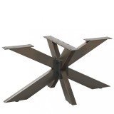 Picior masa cafea vidaXL, forma paianjen, 98x58cm, otel negru, reglabil, baza metalica
