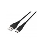 Cablu USB Type C tata - USB 2.0 tata 1.2m negru rezistent la indoiri, Well