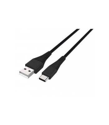 Cablu USB Type C tata - USB 2.0 tata 1.2m negru rezistent la indoiri foto