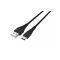 Cablu USB Type C tata - USB 2.0 tata 1.2m negru rezistent la indoiri