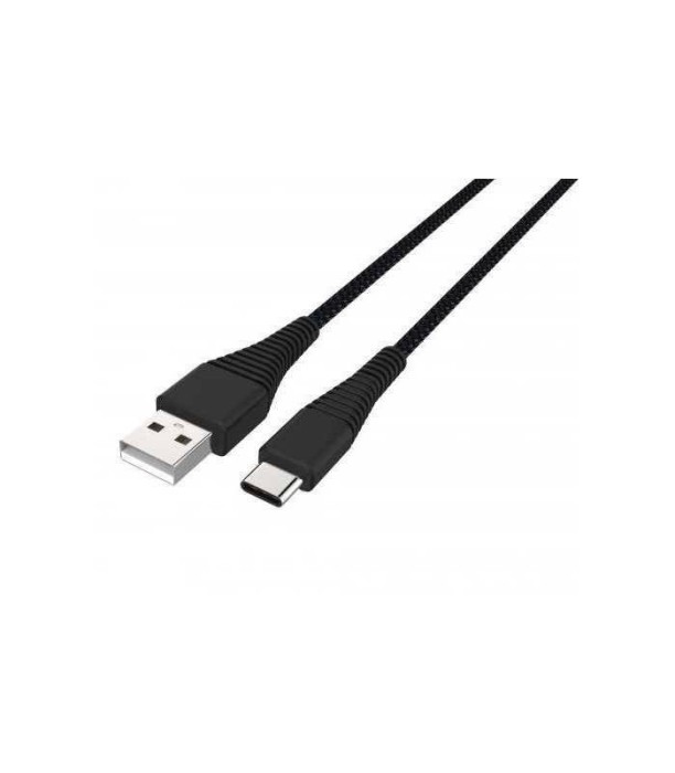 Cablu USB Type C tata - USB 2.0 tata 1.2m negru rezistent la indoiri