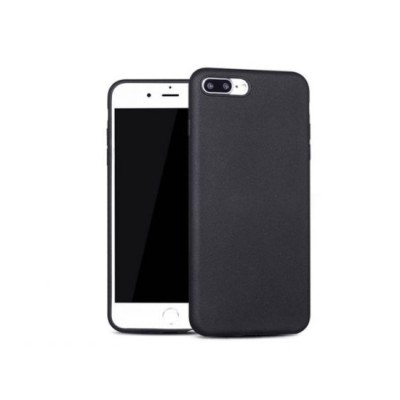 Husa protectie pentru iPhone 7/8 tip carcasa slim din silicon mat, Negru foto