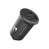 ColorWay - Mini Car Charger (CW-CHA029PD-GR) - USB QC3.0, Type-C PD20W, Fast Charge, 38W, Auto ID Chip - Gray
