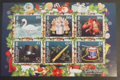 Gibraltar MNH 2022 Craciun - minicoala foto