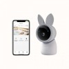 Camera supraveghere bebelusi Arenti, 2K, 3MP, zoom 4X, mini, wireless, microSD max 256GB, detectie miscare si sunet, senzor temp si umiditate, lumina