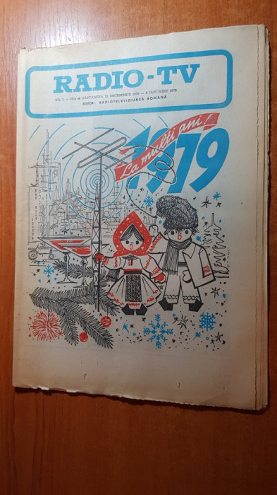 revista radio tv saptamana 31 decembrie 1978-6 ianuarie 1979-nr de anul nou