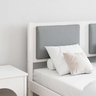 vidaXL Tăblie cap Altele Alb 120 cm Lemn masiv de pin 878968 foto